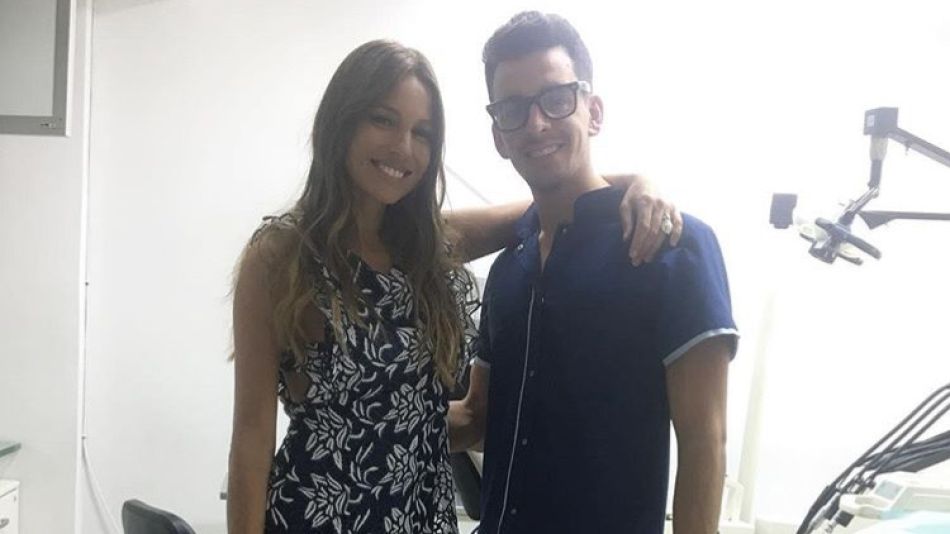 Pampita y su hermano