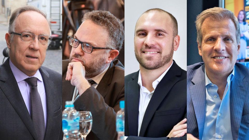 Guillermo Nielsen, Matías Kulfas, Martín Guzmán y Martín Redrado.