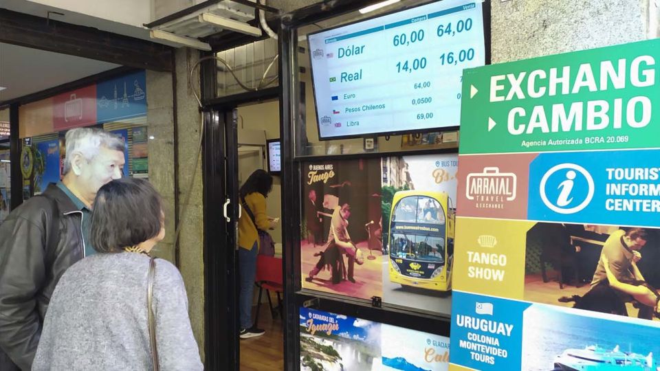 Casa de cambio en la ciudad de Buenos Aires.