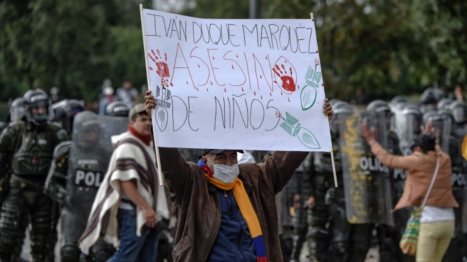 Protestas en Colombia.