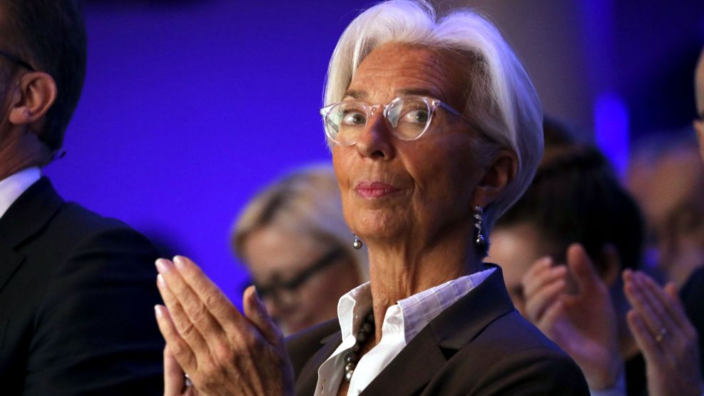 European Central Bank President Christine Lagarde And Financial Leaders at Banking Congress 