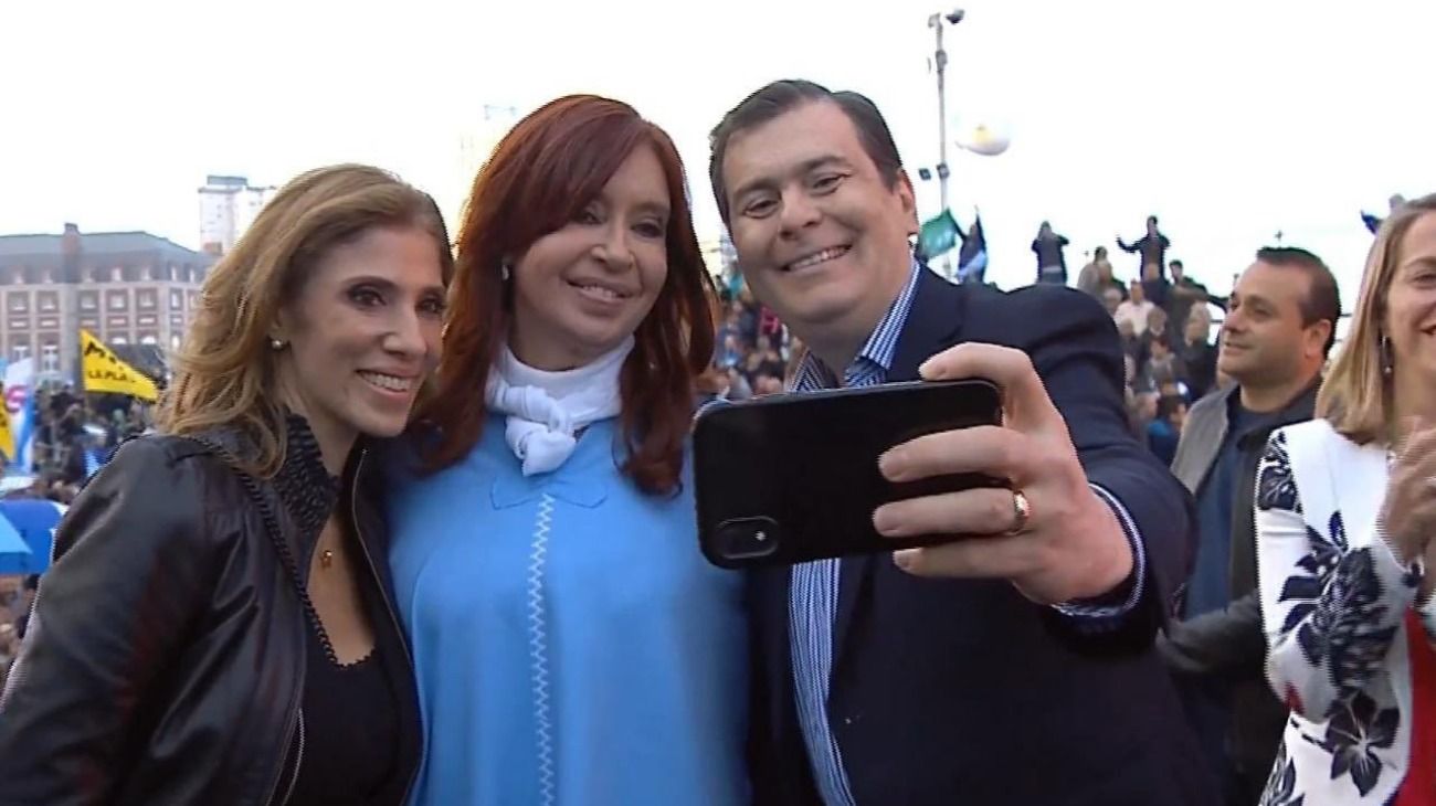 Claudia Abdala, Cristina Kirchner y Gerardo Zamora.