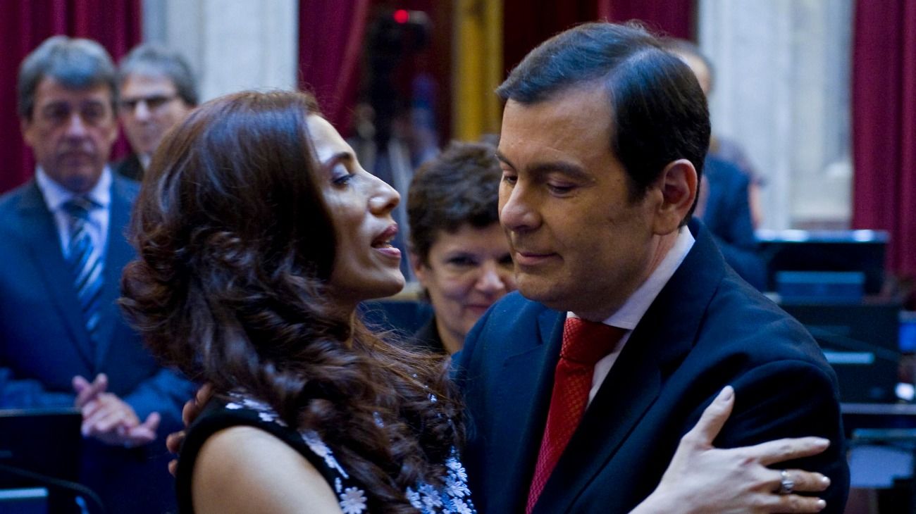 Cristina Kirchner, Claudia Abdala y Gerardo Zamora.