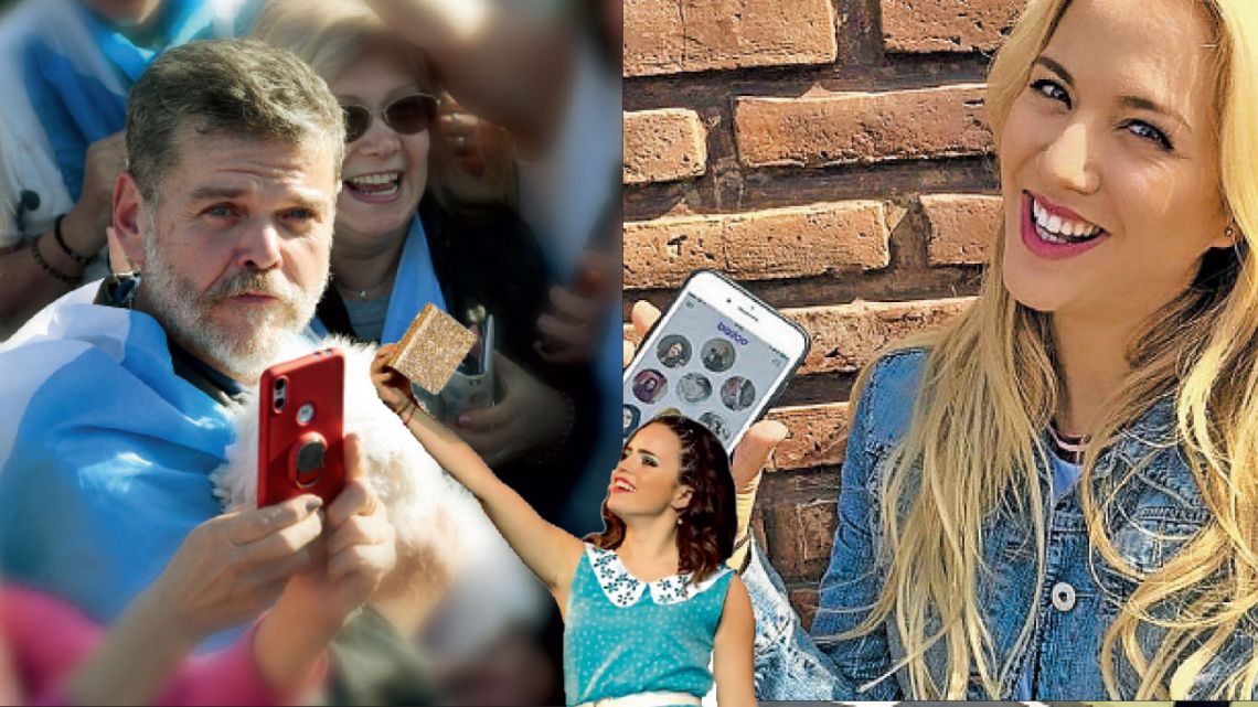 Alfredo Casero, Sofi Morandi y Flor Vigna. | Foto:Cedoc