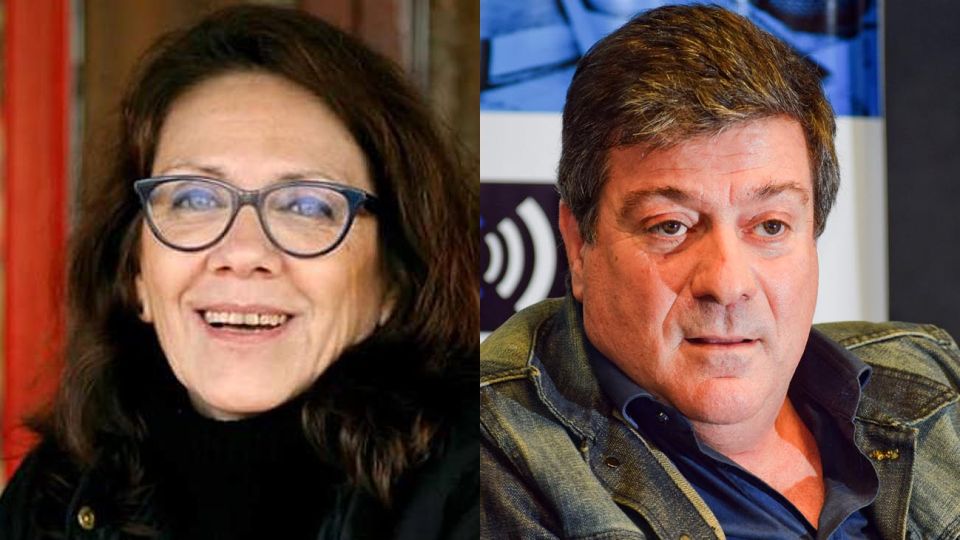 La periodista Sandra Russo y Gabriel Mariotto.