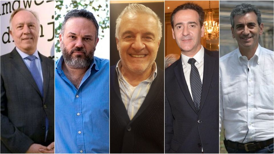 Guillermo Nielsen, Matías Kulfas, Raúl Pérez, Guillermo López del Punta y Florencio Randazzo.