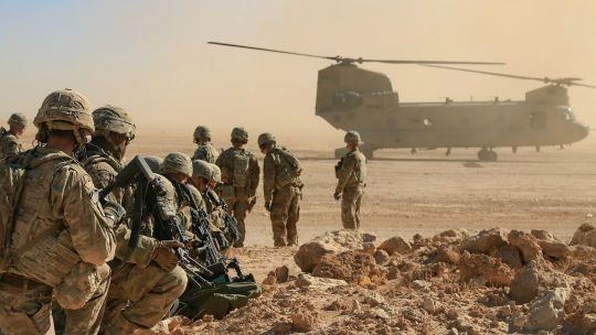 Un claro ejemplo de gasto militar: el ejército de Estados Unidos.