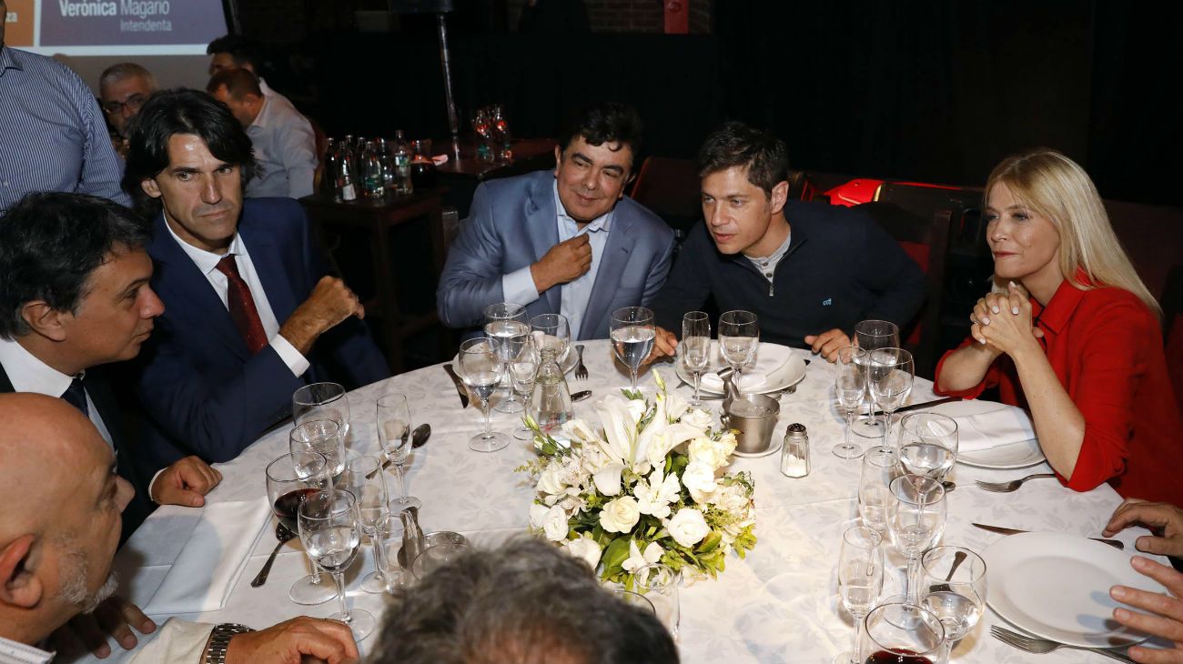 En la cena con los empresarios matanceros, Kicillof, Magario y Espinoza hablaron de la reactivación económica.