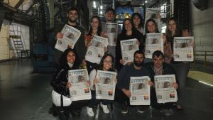 Papel caliente. Los actuales estudiantes tienen la posibilidad de ver cómo se diagrama e imprime el diario PERFIL. Hay becas disponibles para esta capacitación. 