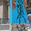 Intervención artística del Muro de Berlín en la puerta del Teatro Colón