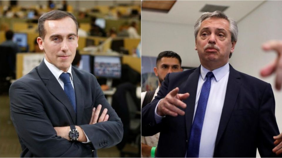Hugo Alconada Mon y Alberto Fernández.