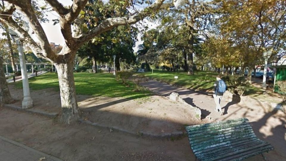 La Plaza Colón de Luján.