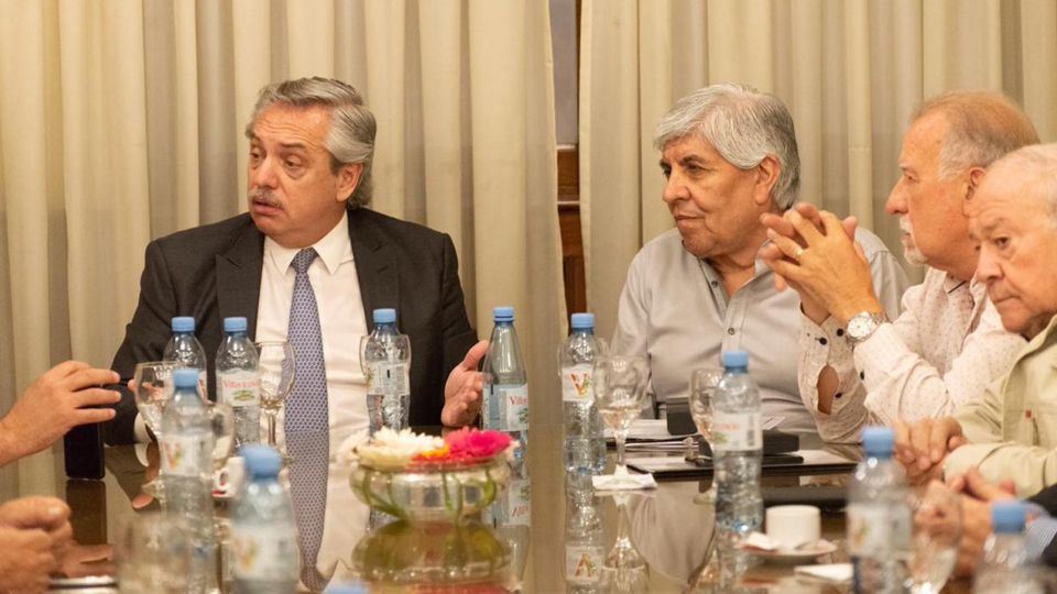 Hugo Moyano y Alberto Fernández