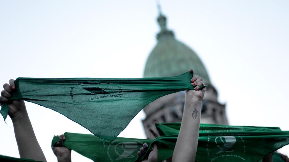 Manifestaciones a favor del Aborto legal, gratuito y seguro en la Ciudad de Buenos Aires.