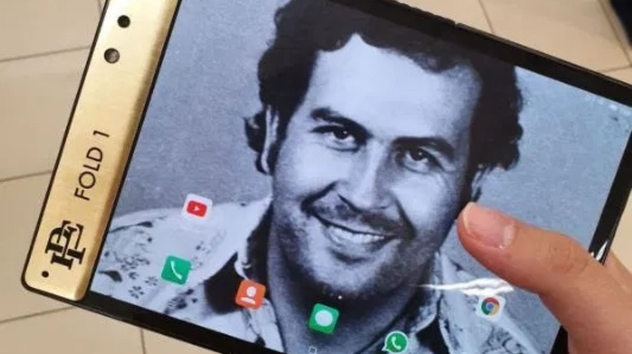 El smartphone del hermano de Pablo Escobar.