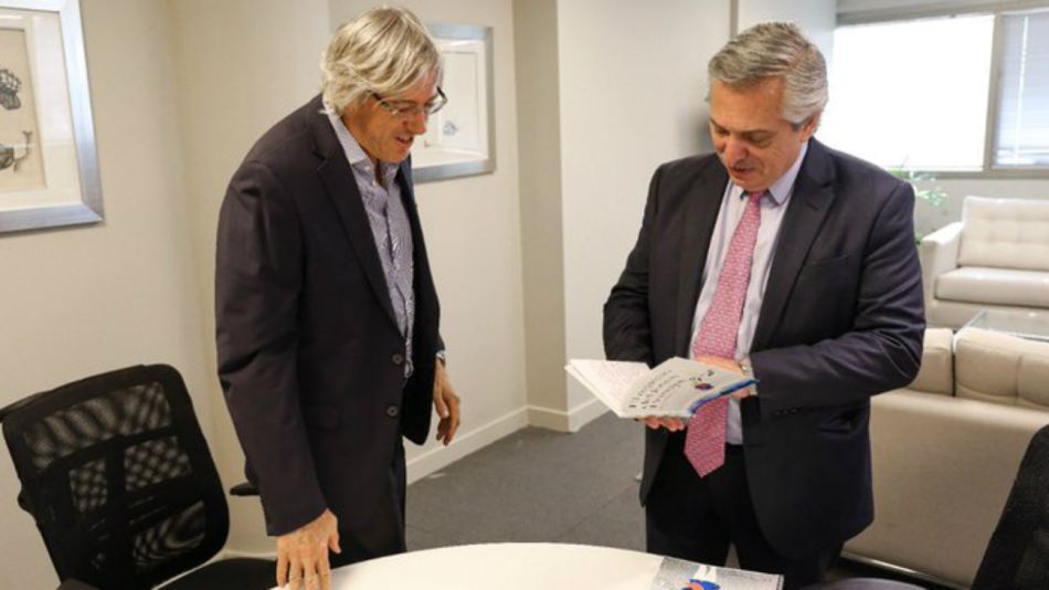 Alejandro Roemmers, en su reunión con el presidente electo Alberto Fernández.