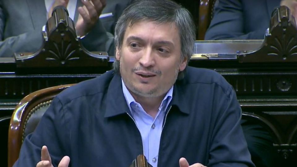 Máximo Kirchner, jefe del bloque de diputados del Frente de Todos.