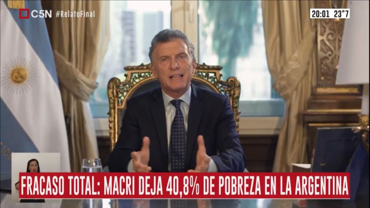 Macri en cadena nacional 1 | Foto:Cedoc 