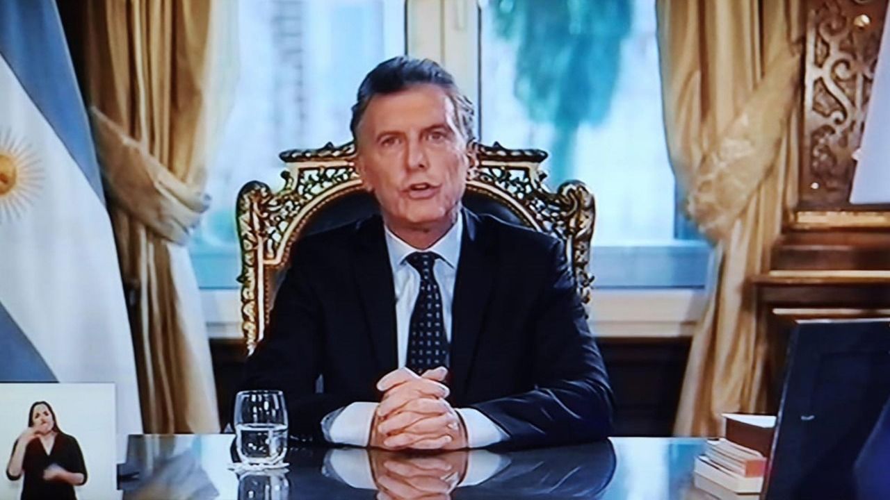 Macri en cadena nacional | Foto:Cedoc