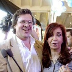 Tristán Bauer y Cristina Kirchner | Foto:cedoc