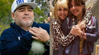 Diego Maradona, Gianinna y Claudia Villafañe