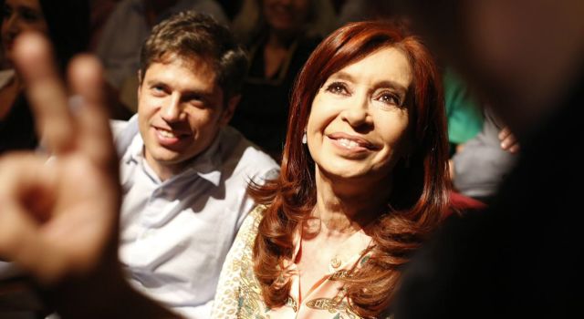 Cristina y Axel Kicillof, en la presentación del documental