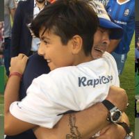 Diego Maradona y Benjamín Agüero