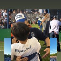 Diego Maradona y Benjamín Agüero