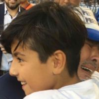 Diego Maradona y Benjamín Agüero