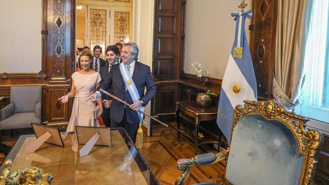 instantáneas de la asunción presidencial de Alberto Fernández.