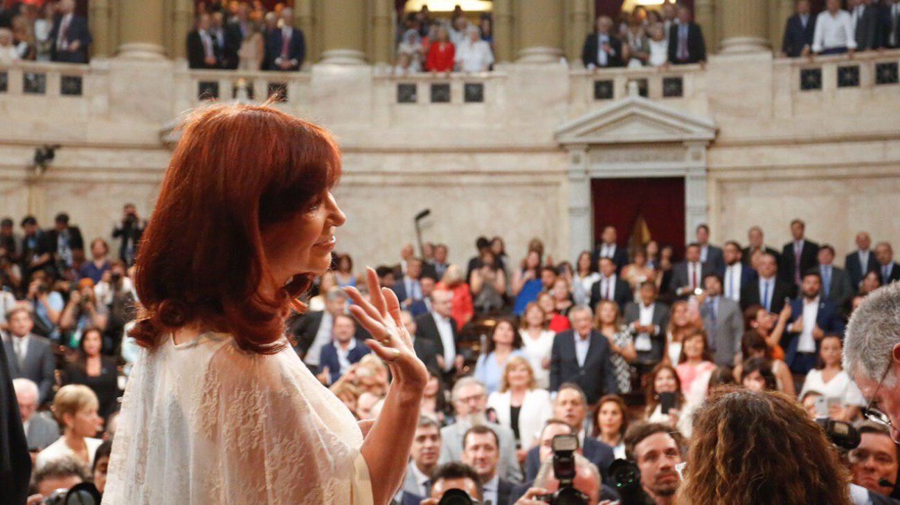 Cristina Kirchner asumió como vicepresidenta.