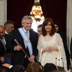 President Alberto Fernández and Vice-President Cristina Fernández de Kirchner, pictured in Congress after being sworn-in.