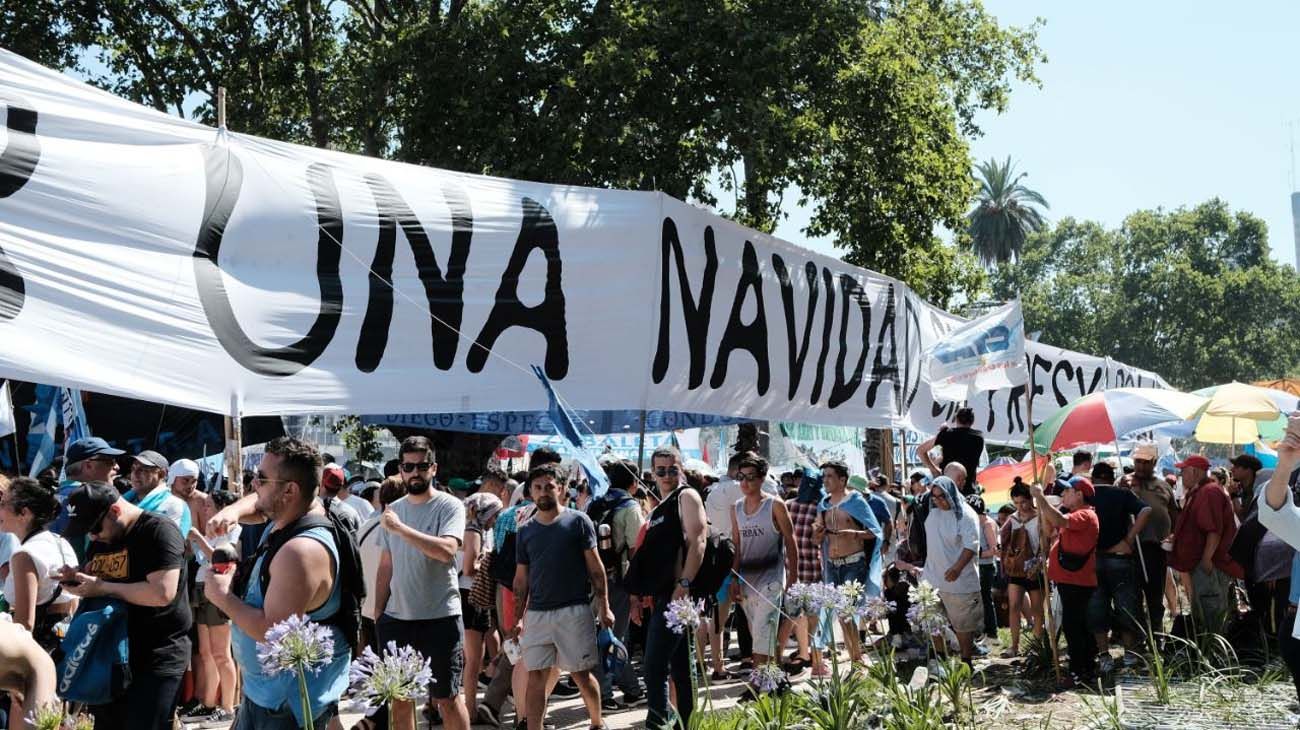 Festejo en Plaza de Mayo