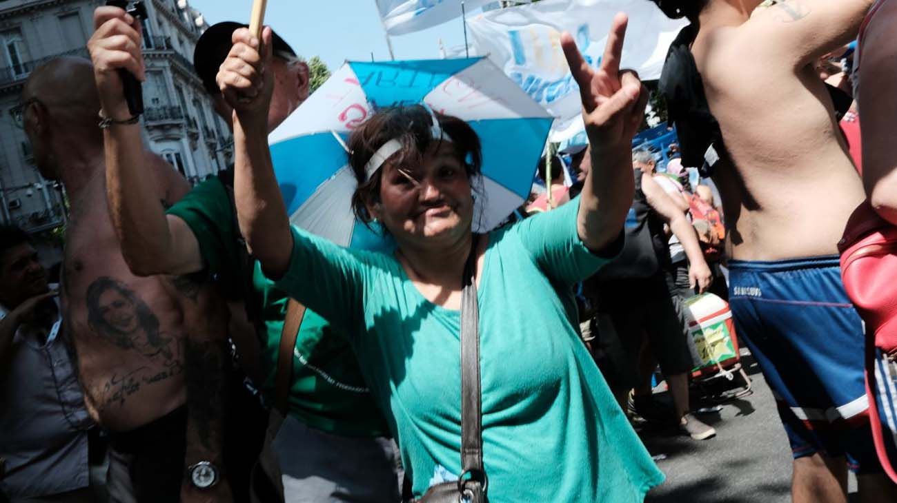 Festejo en Plaza de Mayo