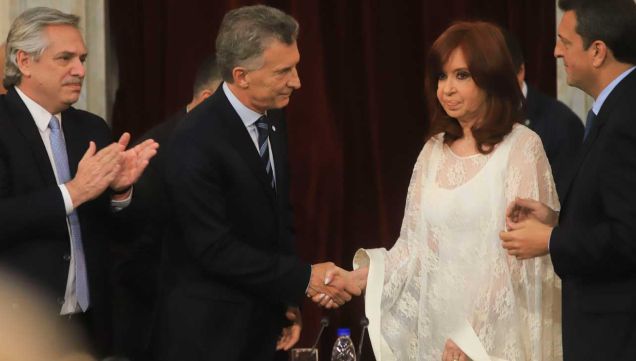 Cristina Fernández de Kirchner y Mauricio Macri