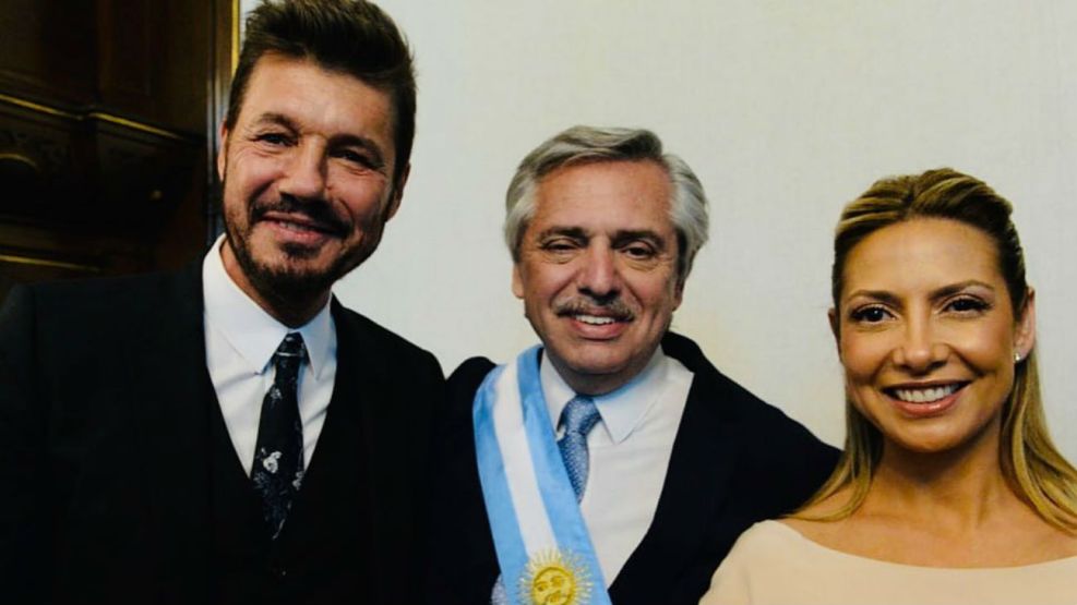 Marcelo Tinelli, Alberto Fernández y Fabiola Yáñez