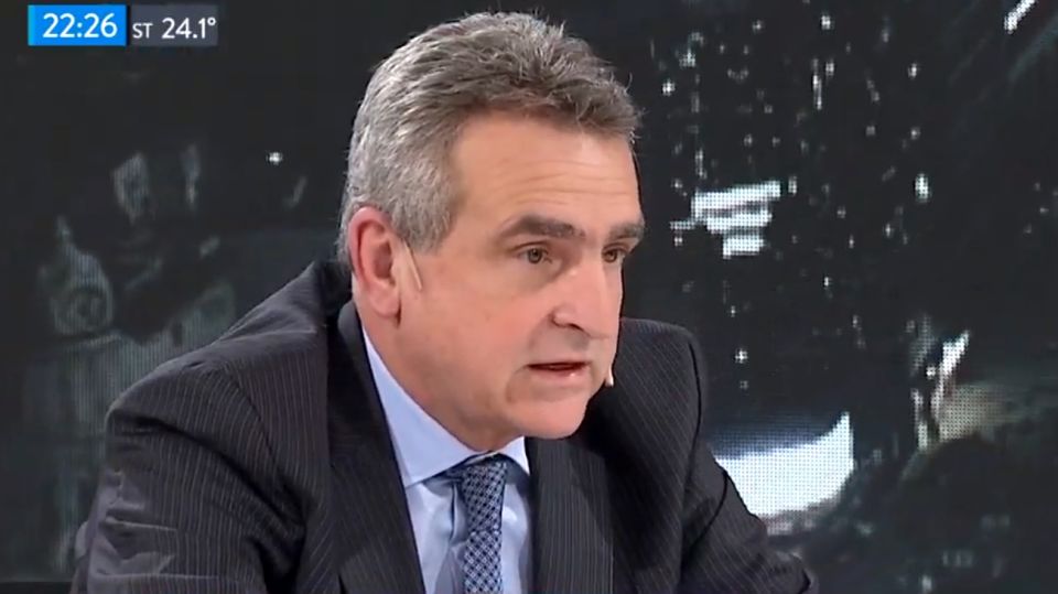 Agustín Rossi, en A Dos Voces, el programa de TN.
