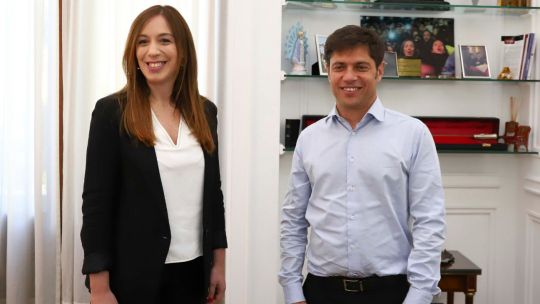 María Eugenia Vidal y Axel Kicillof.