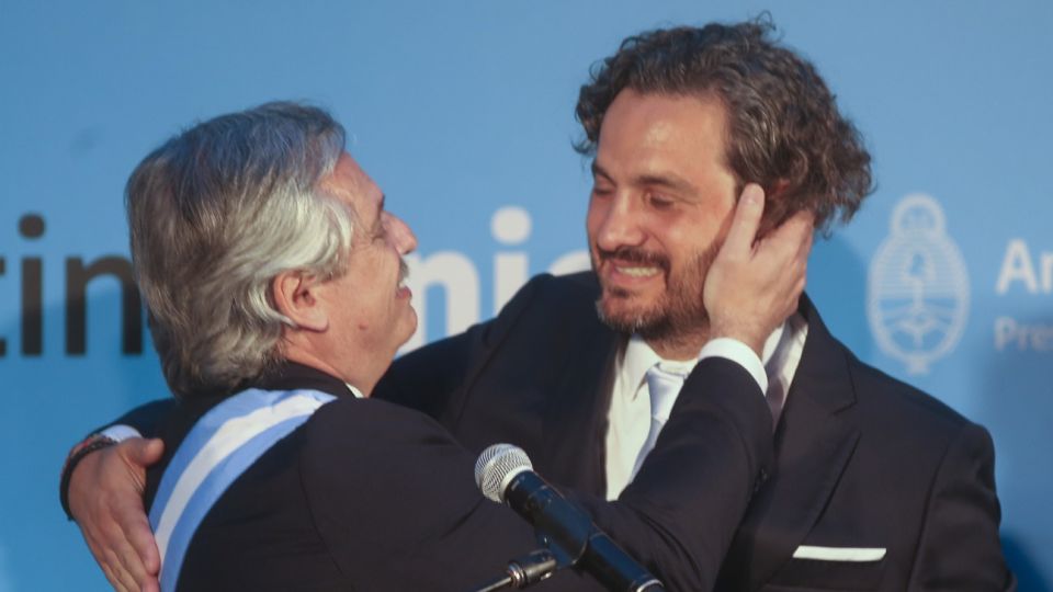 Santiago Cafiero y Alberto Fernández
