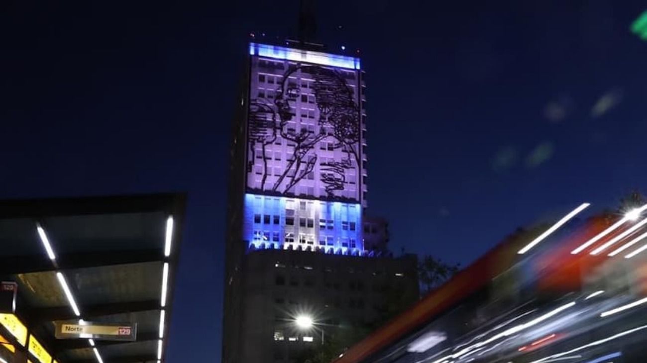 Imagen de Eva Perón en el Ministerio de Desarrollo Social.