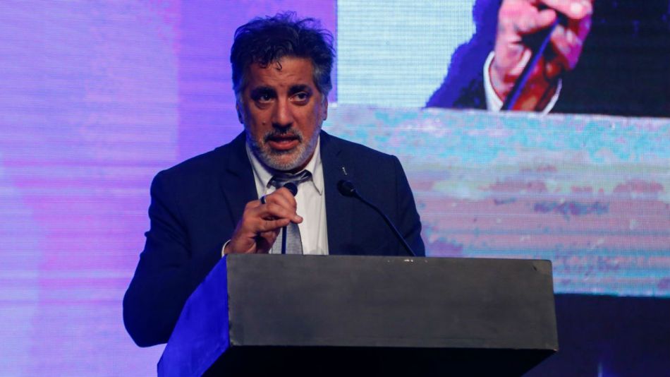El secretario de Medios y Comunicación Pública, Francisco Meritello, leyó el mensaje de Alberto Fernández.