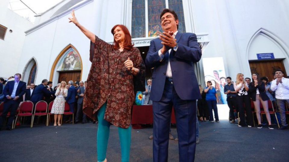 Cristina Kirchner y Fernando Espinoza.