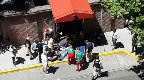 La imagen de uno de los turistas baleados frente al Hotel Faena.