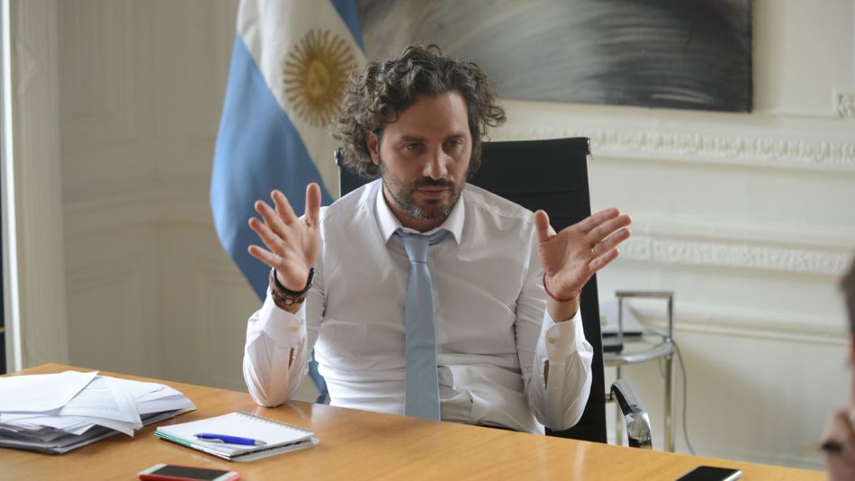El jefe de Gabinete, Santiago Cafiero. 