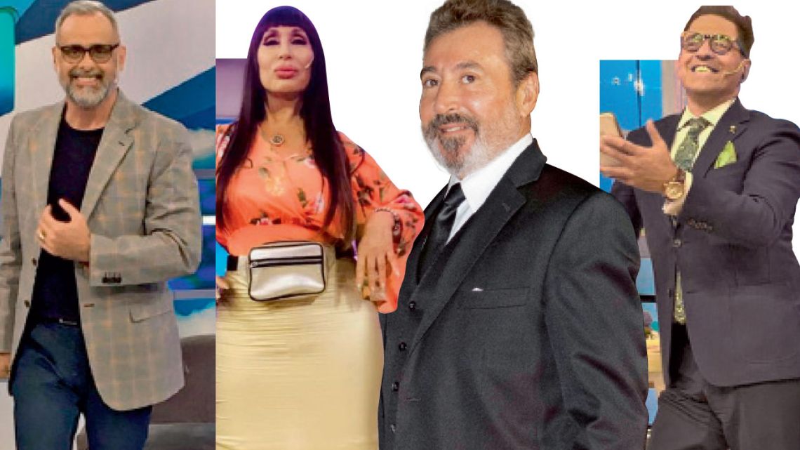 Jorge Rial, Moria Casán, Daniel Vila y Mariano Iúdica | Foto:Cedoc