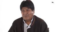Evo Morales en la entrevista con el periodista Gleen Greenwald