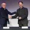 Carlos Tavares (Groupe PSA) y Mike Manley (Fiat Chrysler Automobiles).