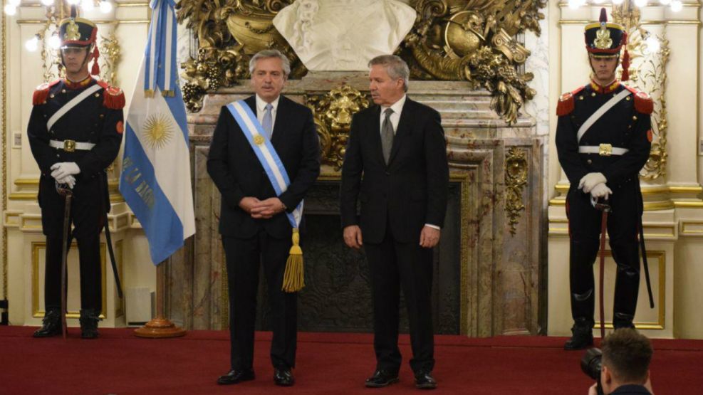 Alberto Fernández en la Casa de Gobierno