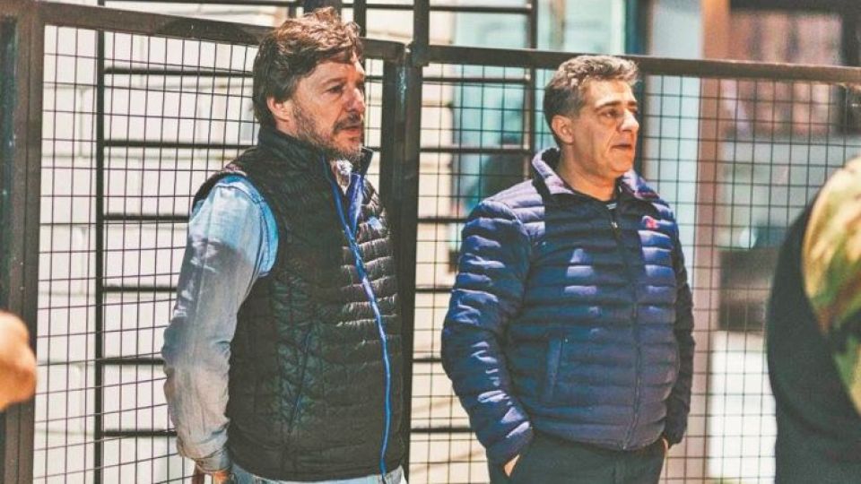 IDEOLOGO. Horacio Busso, presidente de la compañía, junto a Pascual Catrambone, del Surrbac, quien permanece detenido en Bouwer.