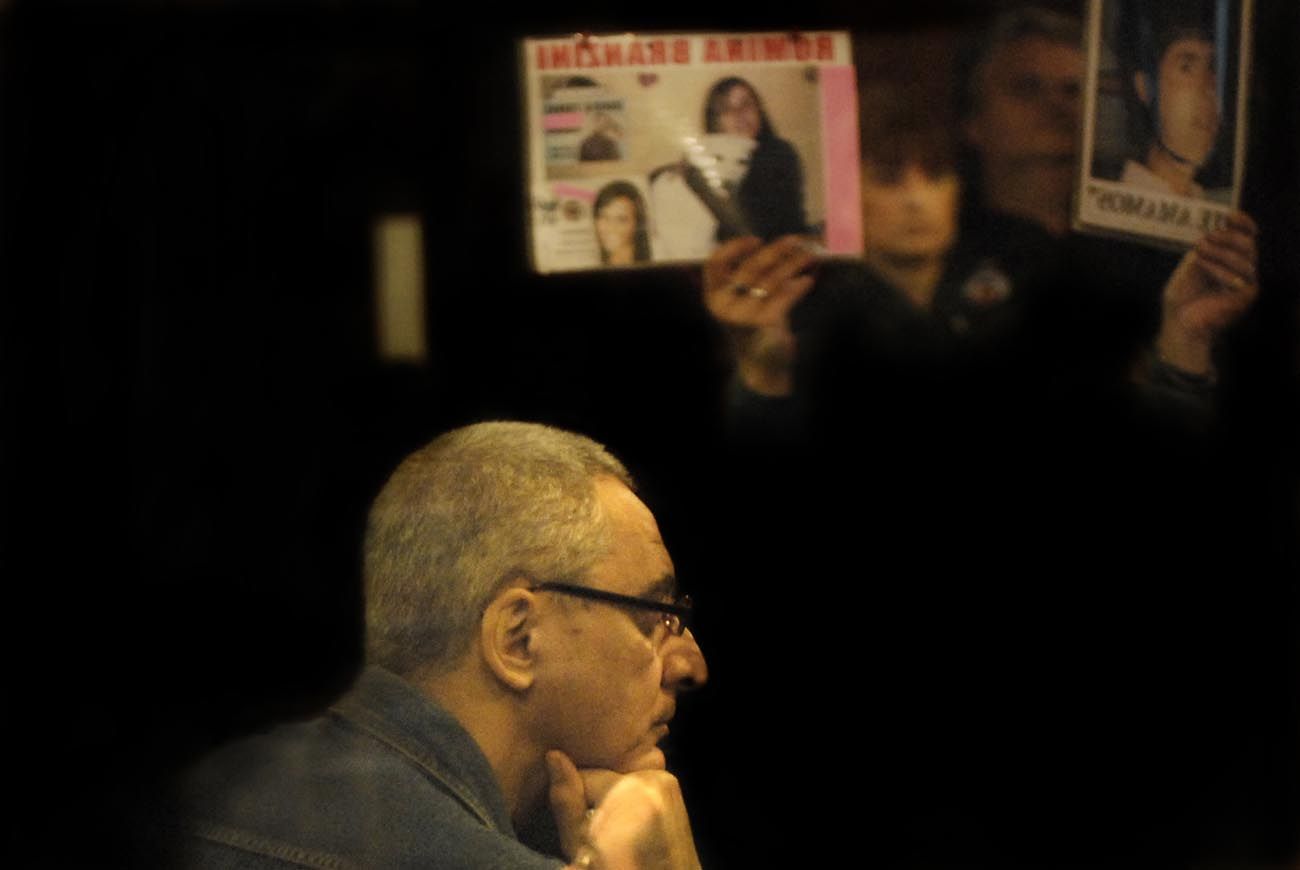 Omar Chabán, gerenciador de Cromañón, durante el juicio.